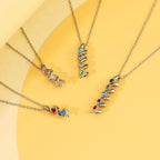 Customizable Birthstone Pendant Necklace For Women Choker Mom Birthday Jewelry nowadaysfashion