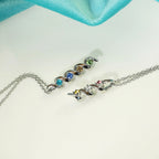 Customizable Birthstone Pendant Necklace For Women Choker Mom Birthday Jewelry nowadaysfashion