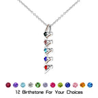 Customizable Birthstone Pendant Necklace For Women Choker Mom Birthday Jewelry nowadaysfashion