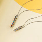 Customizable Birthstone Pendant Necklace For Women Choker Mom Birthday Jewelry nowadaysfashion