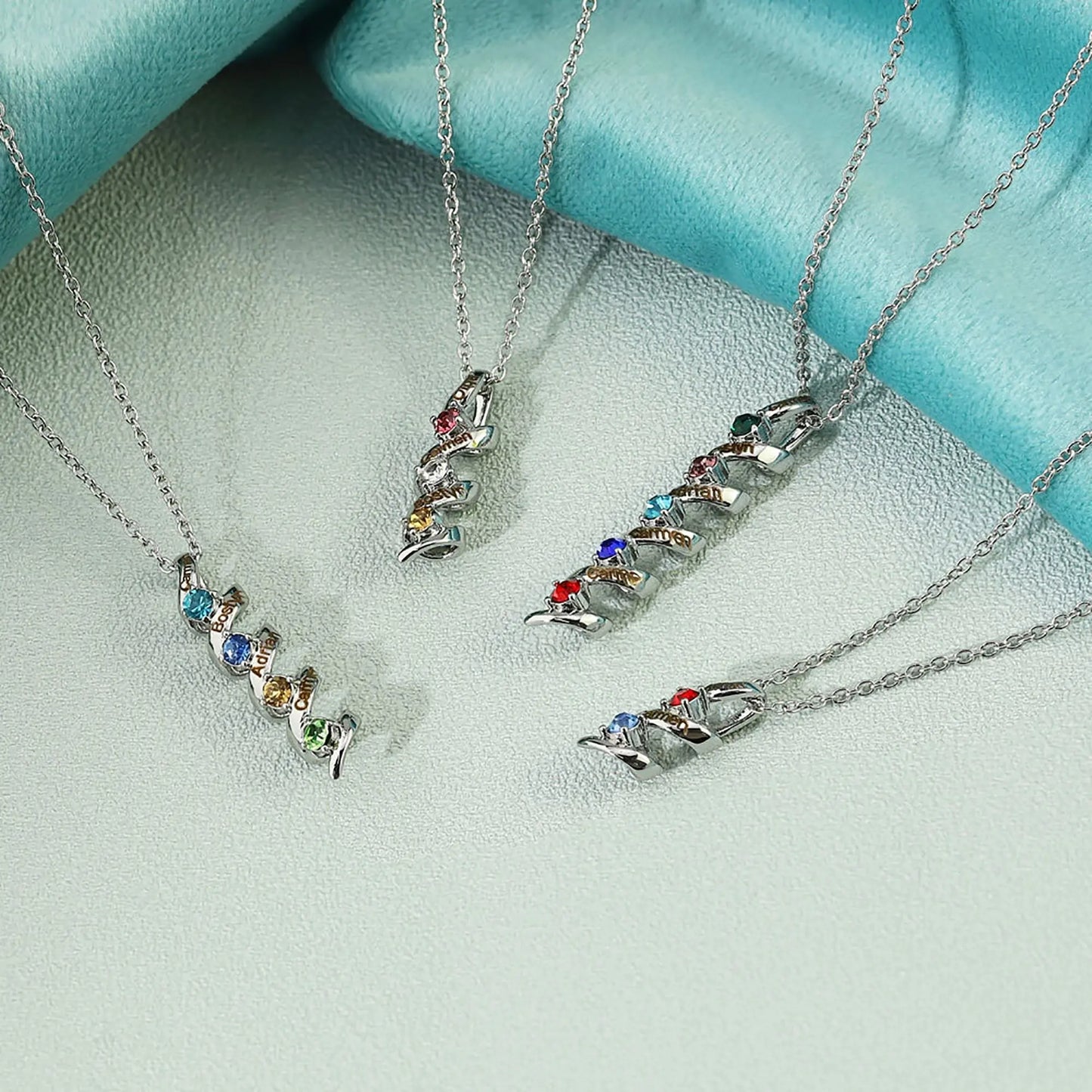 Customizable Birthstone Pendant Necklace For Women Choker Mom Birthday Jewelry - Blade & Thread