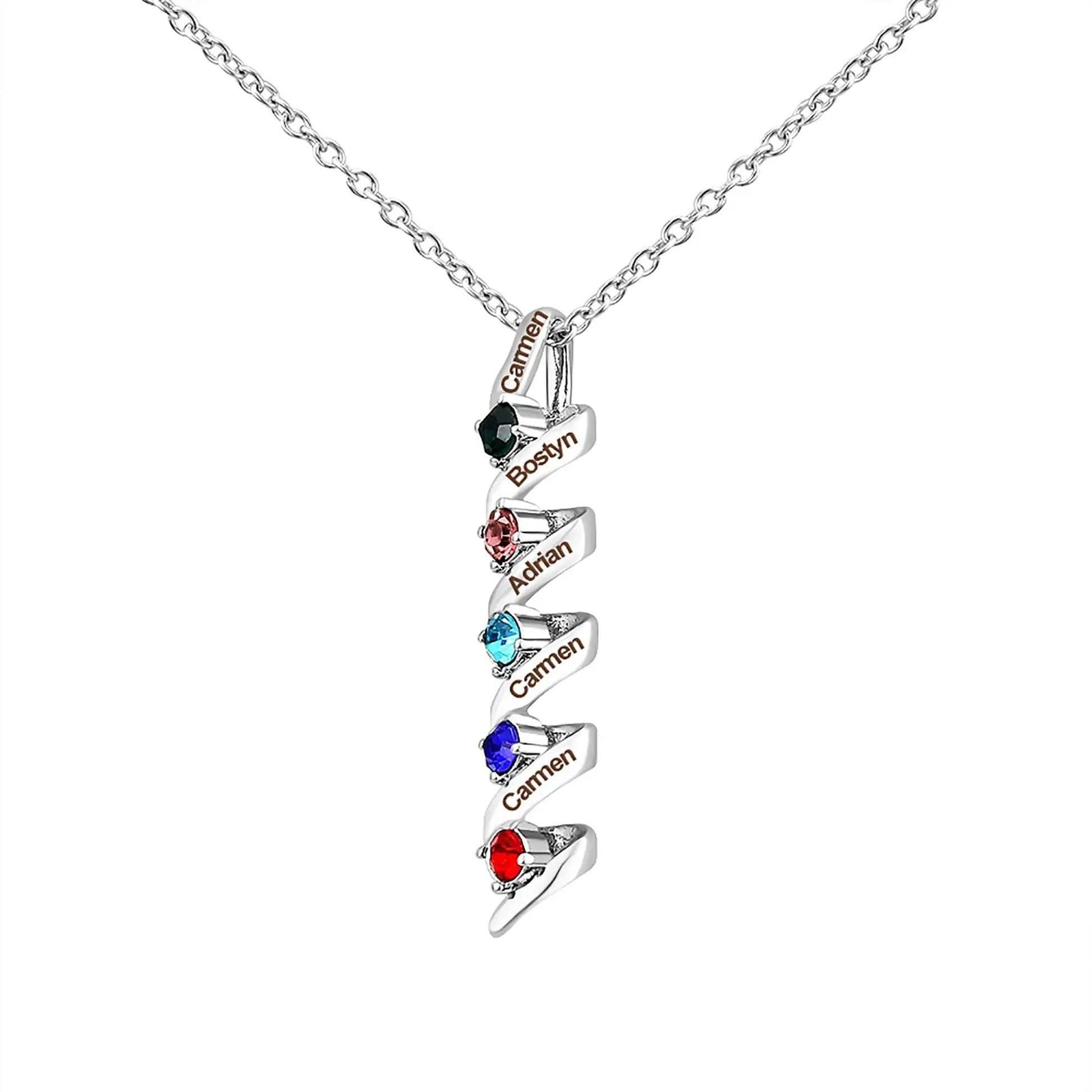Customizable Birthstone Pendant Necklace For Women Choker Mom Birthday Jewelry - Blade & Thread