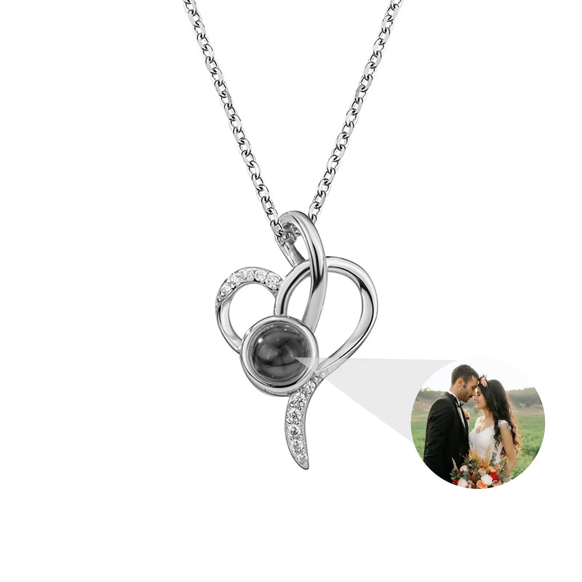 customizable Love photos Projection Necklace Pendant - Blade & Thread