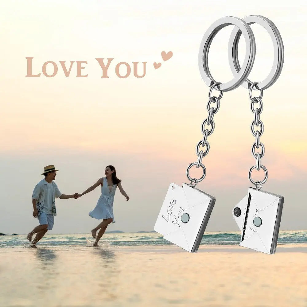 Customizable name envelope keychain For Men Women Car Key Holder - Blade & Thread