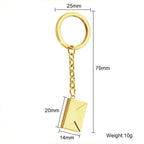 Customizable name envelope keychain For Men Women Car Key Holder nowadaysfashion