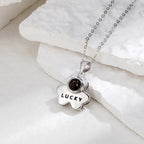 Customizable Photo Bear Projection Necklace Silver Shiny Necklace nowadaysfashion