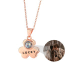 Customizable Photo Bear Projection Necklace Silver Shiny Necklace nowadaysfashion