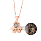 Customizable Photo Bear Projection Necklace Silver Shiny Necklace nowadaysfashion