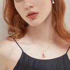Customizable Photo Bear Projection Necklace Silver Shiny Necklace nowadaysfashion