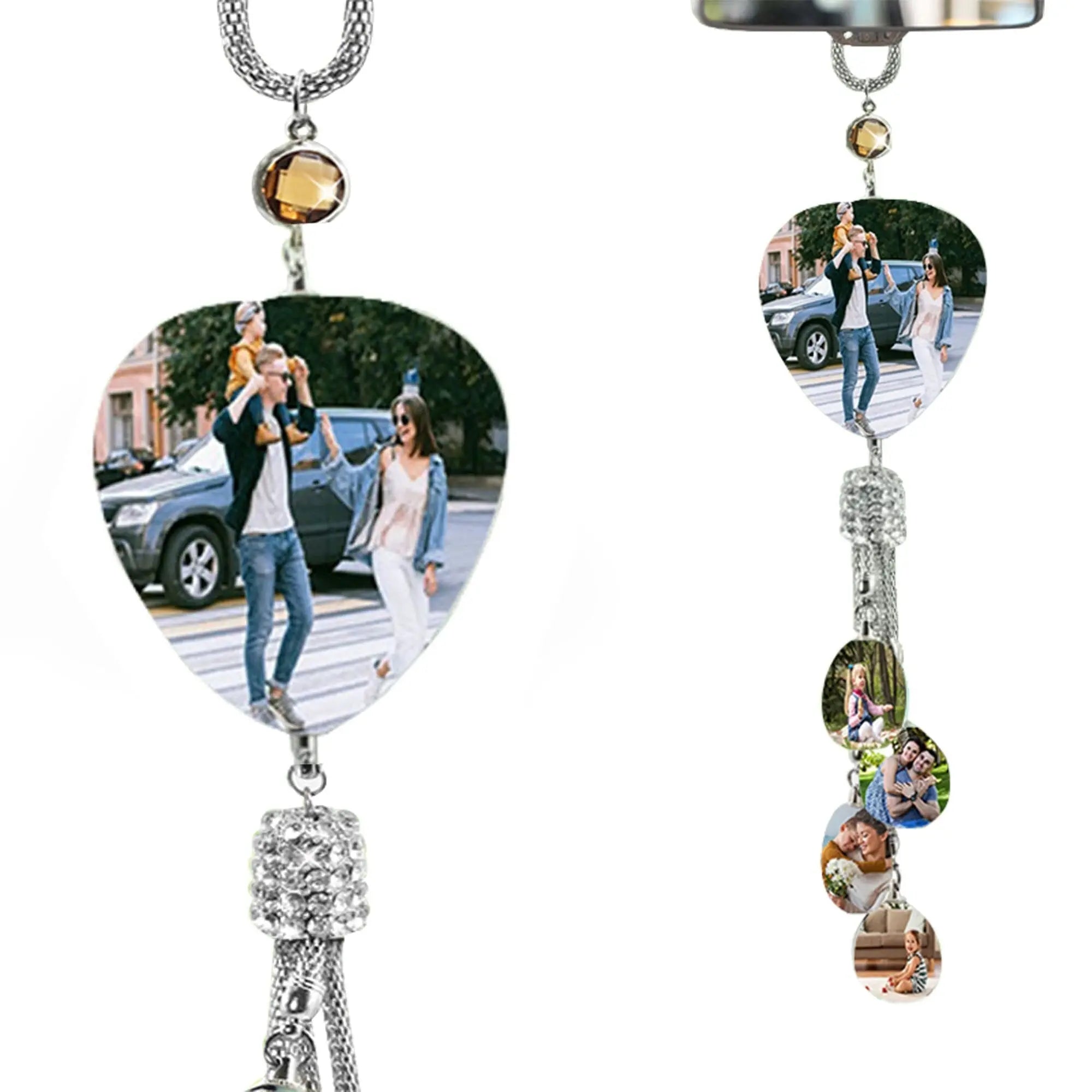 Customizable photo Car Rearview Mirror Pendant Car Interior Modeling Crystal Ball Ornaments nowadaysfashion