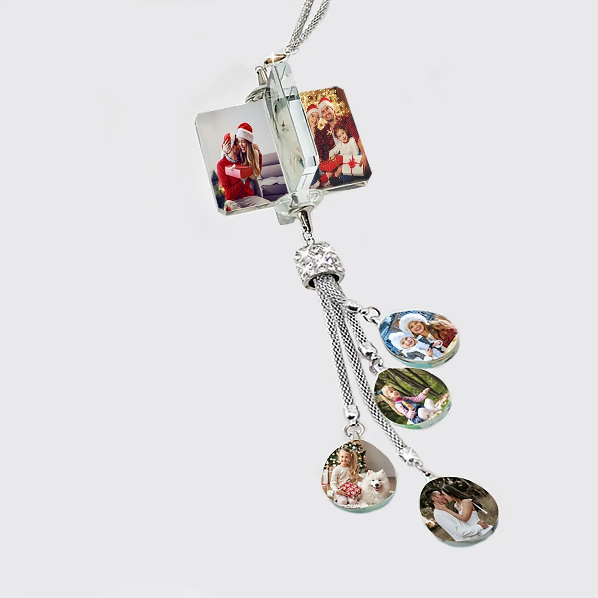 Customizable photo Car Rearview Mirror Pendant Car Interior Modeling Crystal Ball Ornaments nowadaysfashion