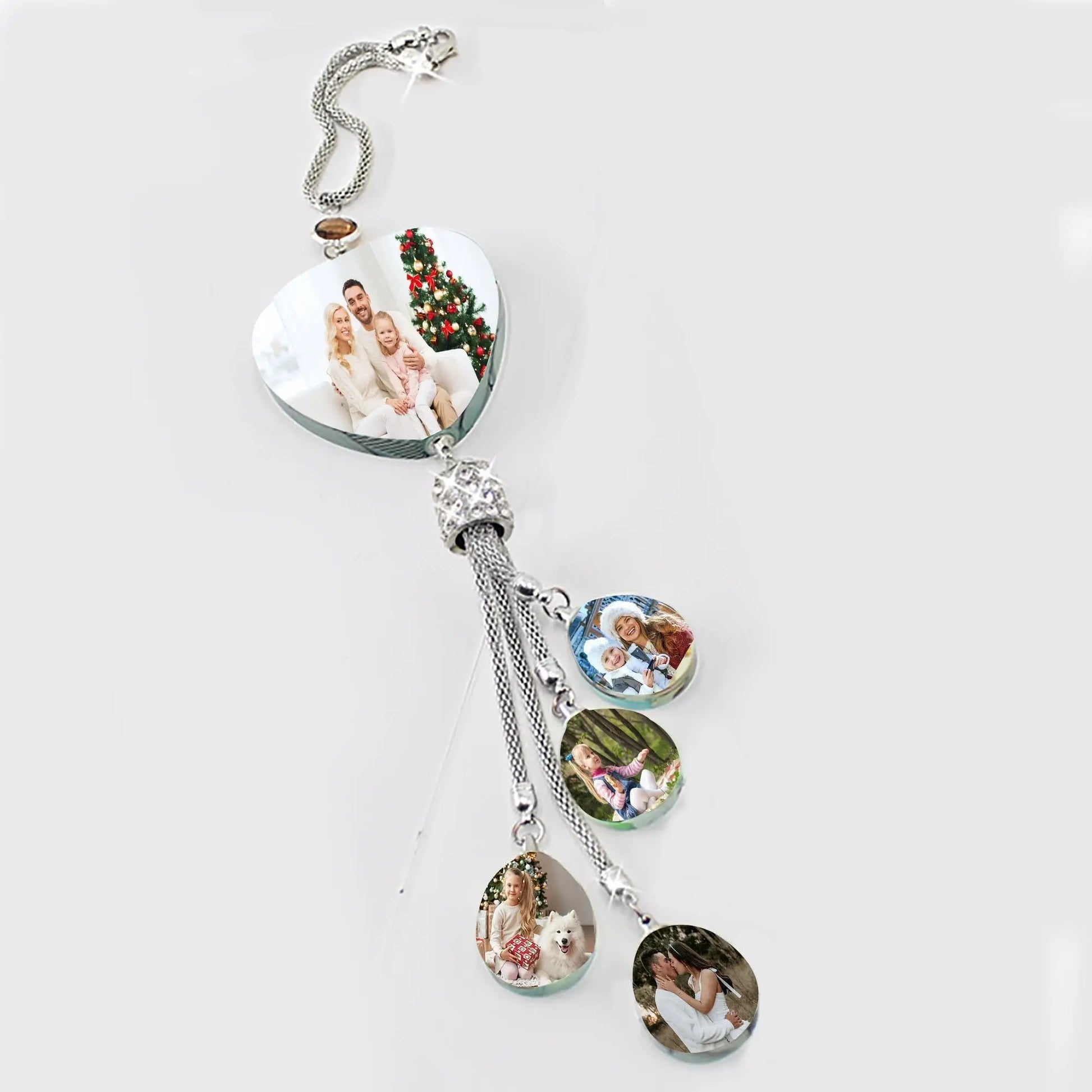 Customizable photo Car Rearview Mirror Pendant Car Interior Modeling Crystal Ball Ornaments - Blade & Thread