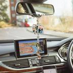 Customizable photo Car Rearview Mirror Pendant Car Interior Modeling Crystal Ball Ornaments nowadaysfashion
