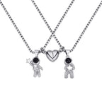 Customizable photo Creative Astronaut Pendant Couple Projection Necklace nowadaysfashion