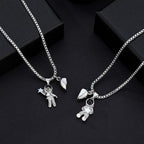 Customizable photo Creative Astronaut Pendant Couple Projection Necklace nowadaysfashion