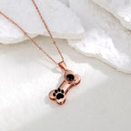 Customizable Photo Dog Bone Necklace Silver Shiny Dog Bone Chain Necklace nowadaysfashion