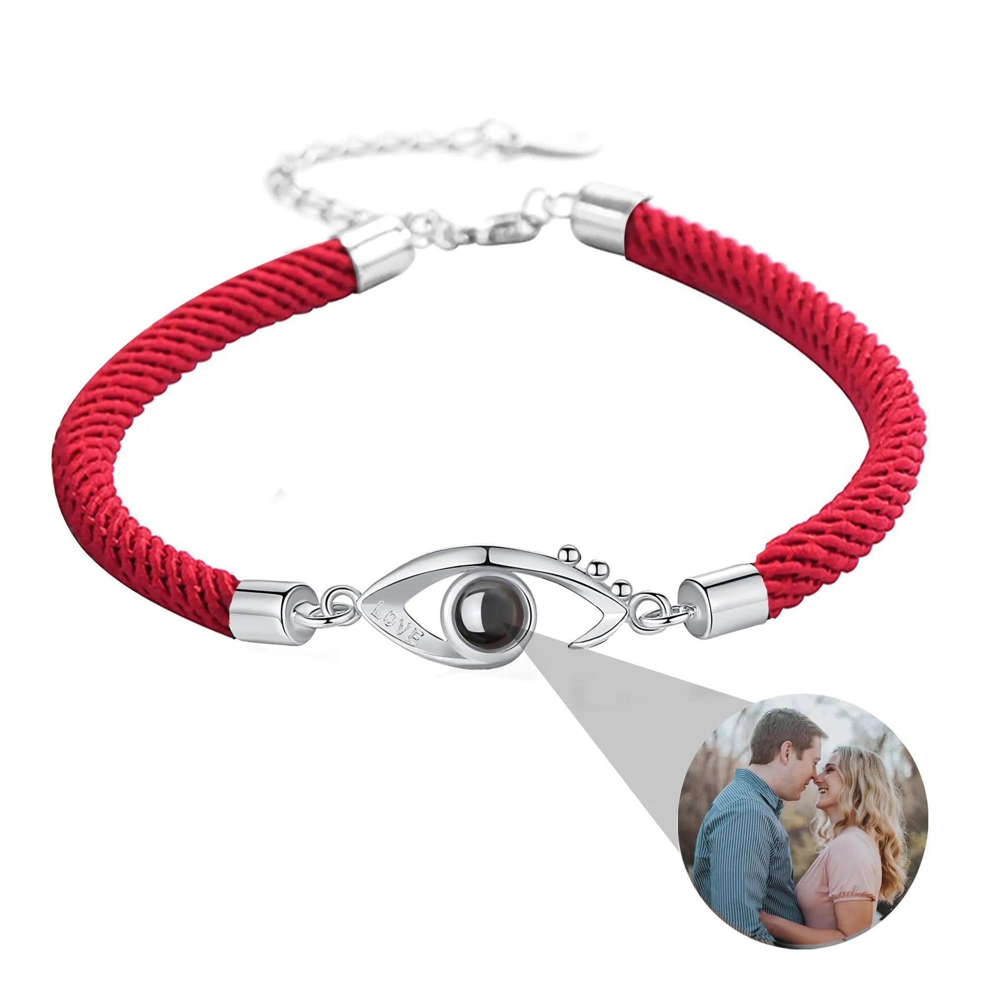Customizable Photo EyesCircle Photo Bracelet Personalized Custom Photo Couple Bracelet nowadaysfashion