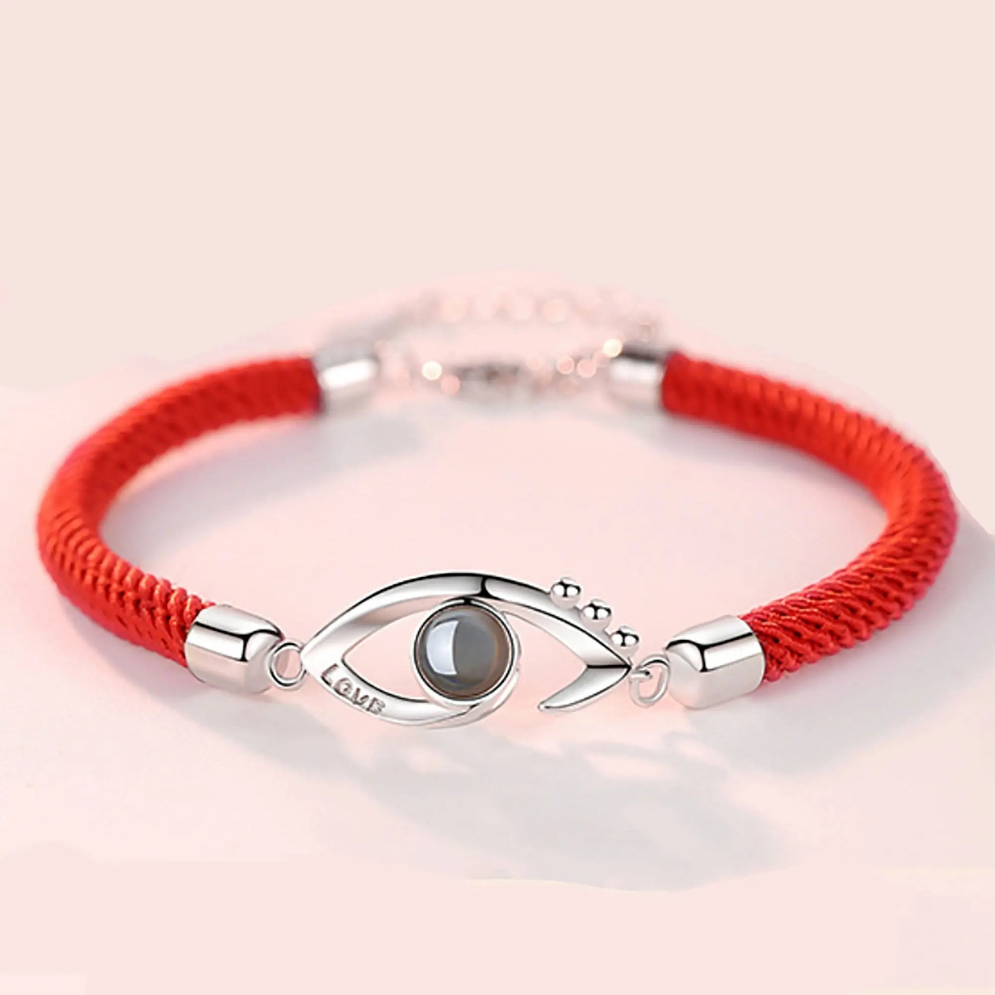 Customizable Photo EyesCircle Photo Bracelet Personalized Custom Photo Couple Bracelet - Blade & Thread