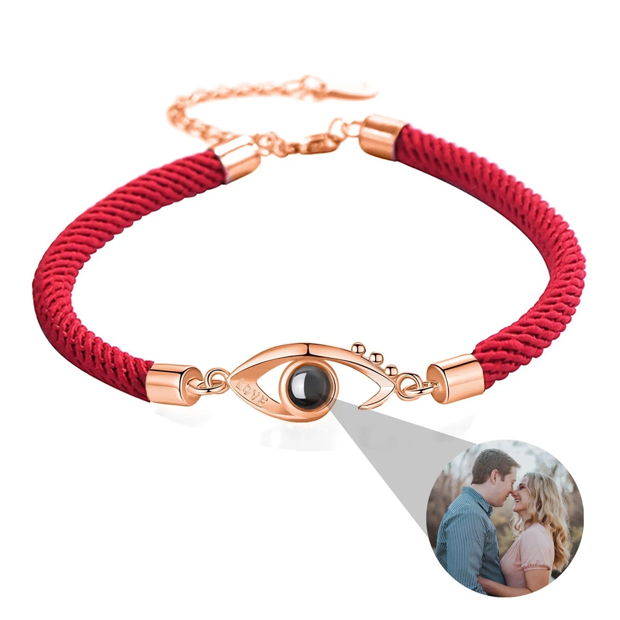 Customizable Photo EyesCircle Photo Bracelet Personalized Custom Photo Couple Bracelet nowadaysfashion