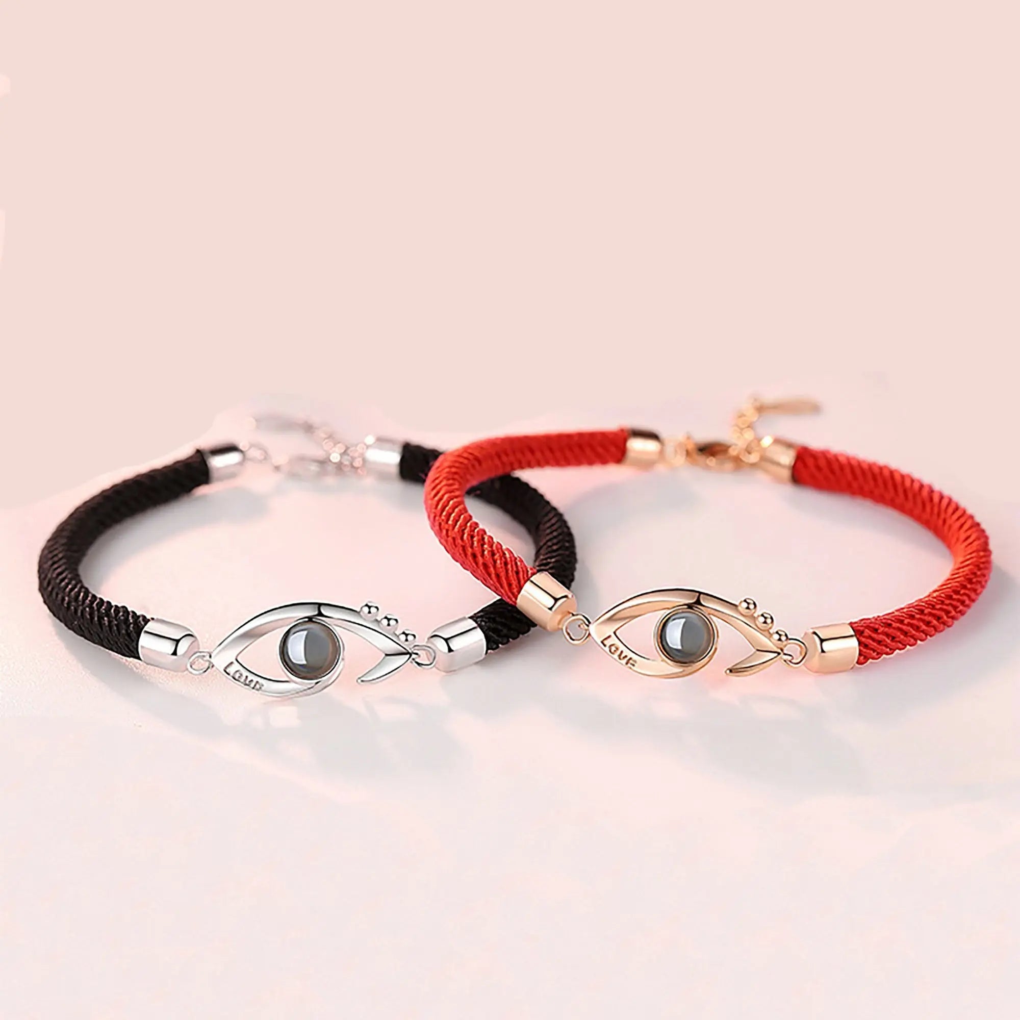 Customizable Photo EyesCircle Projection Bracelets Personalized  Couple Memorial Jewelr nowadaysfashion