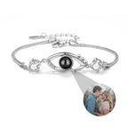 Customizable Photo EyesCircle Projection Bracelets Personalized  Couple Memorial Jewelr nowadaysfashion