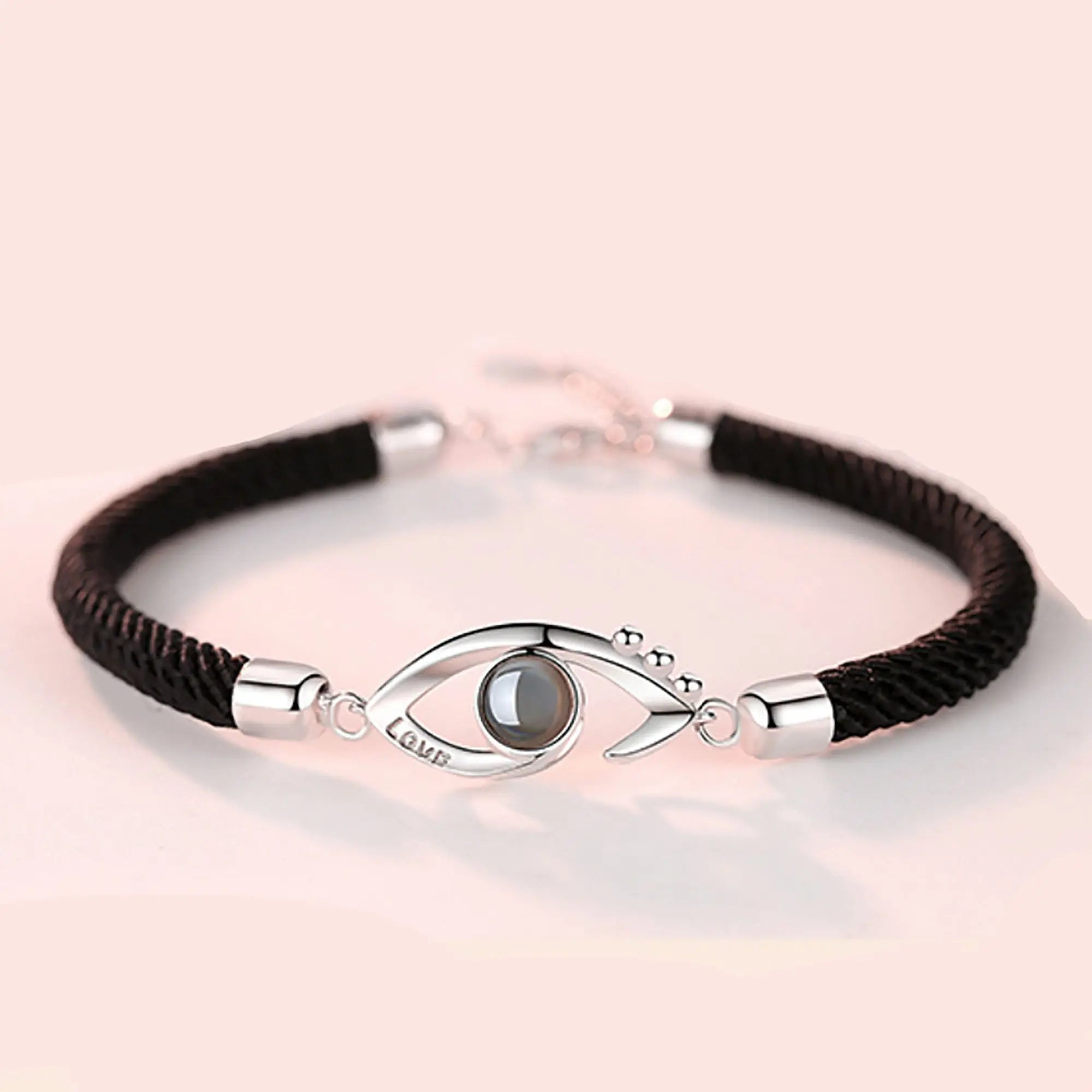 Customizable Photo EyesCircle Projection Bracelets Personalized  Couple Memorial Jewelr nowadaysfashion