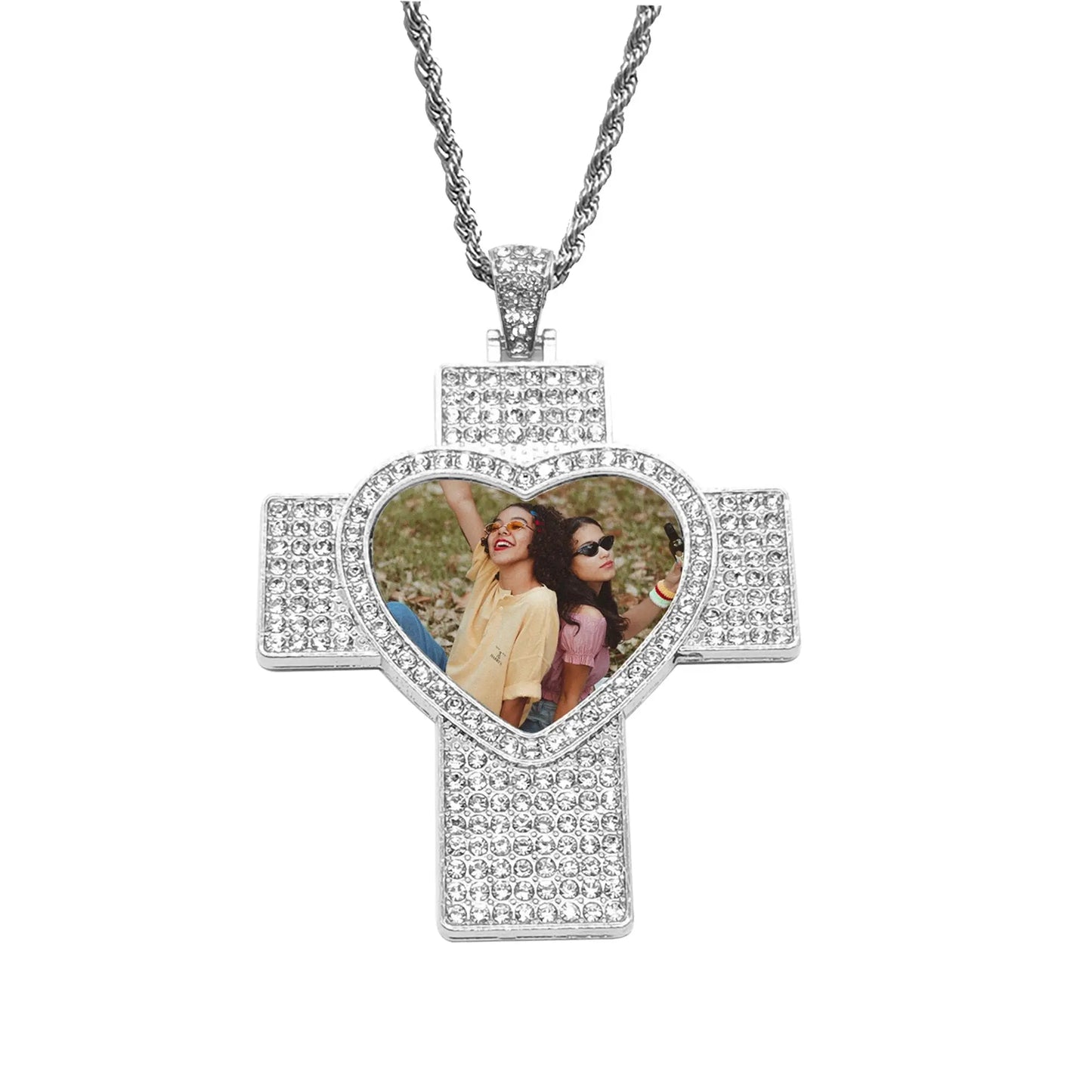 Customizable Photo Hip Hop Neck Fashion Jewelry Gifts Accessories Necklaces - Blade & Thread