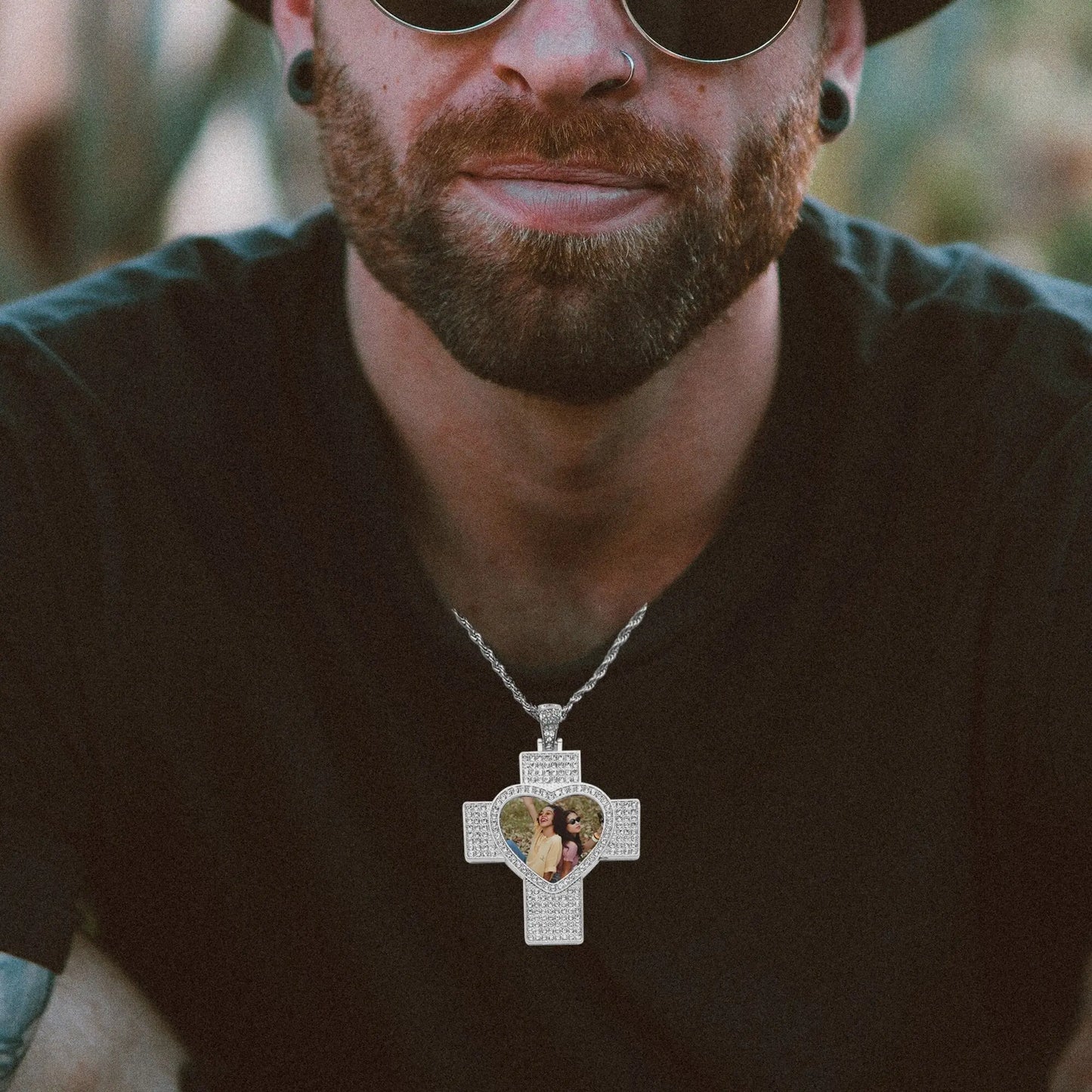 Customizable Photo Hip Hop Neck Fashion Jewelry Gifts Accessories Necklaces - Blade & Thread