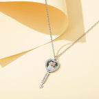 Customizable Photo Key Necklace Hip Hop Silver Color Pendant Necklace nowadaysfashion