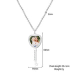 Customizable Photo Key Necklace Hip Hop Silver Color Pendant Necklace nowadaysfashion