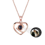 Customizable Photo Ladies Personality Heart Necklace With Silver Material Valentine's Day Christmas Gift With Romantic Gift nowadaysfashion