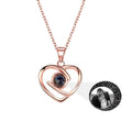 Customizable Photo Ladies Personality Heart Necklace With Silver Material Valentine's Day Christmas Gift With Romantic Gift nowadaysfashion