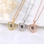 Customizable Photo Ladies Personality Heart Necklace With Silver Material Valentine's Day Christmas Gift With Romantic Gift nowadaysfashion