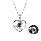 Customizable Photo Ladies Personality Heart Necklace With Silver Material Valentine's Day Christmas Gift With Romantic Gift nowadaysfashion