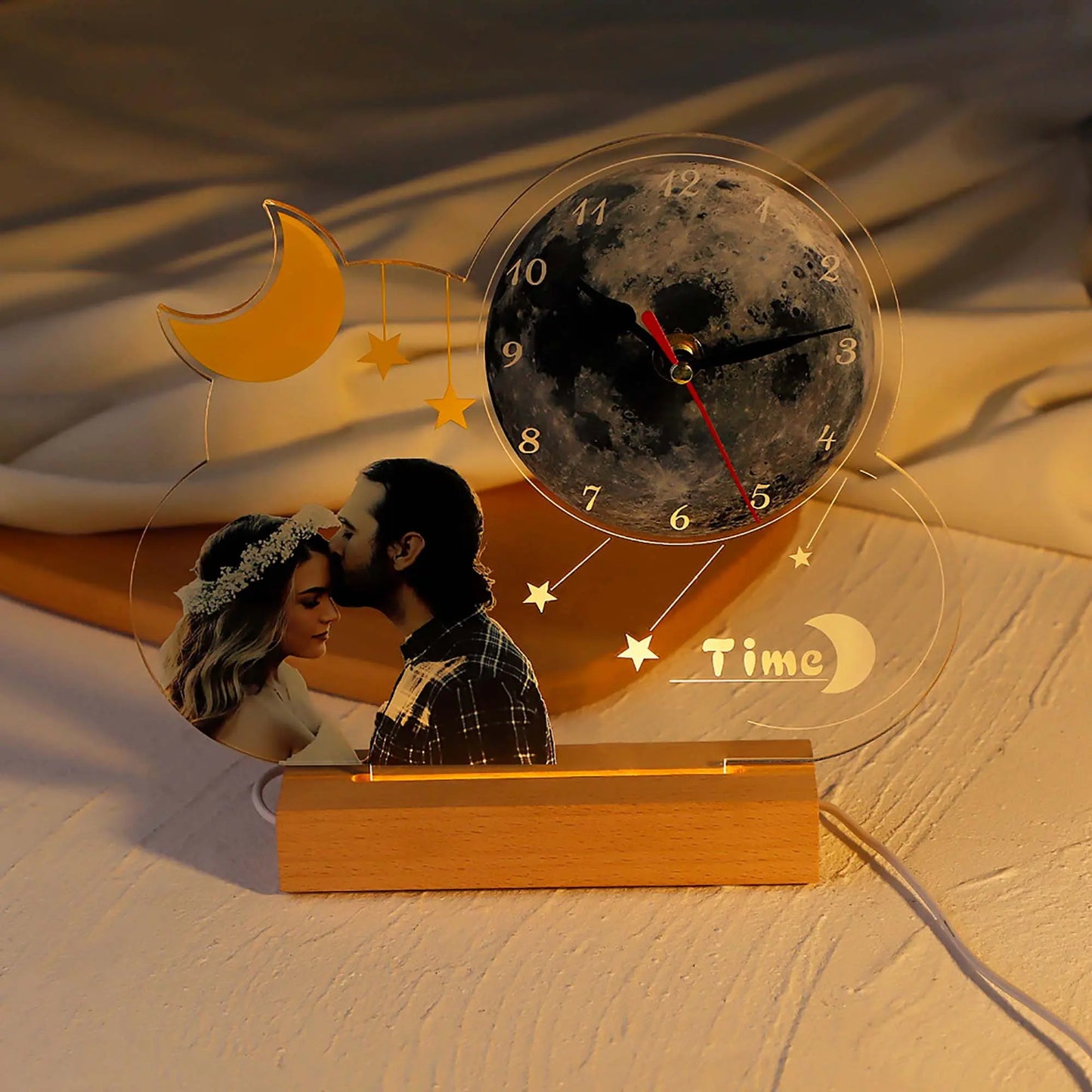 Customizable Photo Moon Lights LED Wall Lights Interior Lighting - Blade & Thread