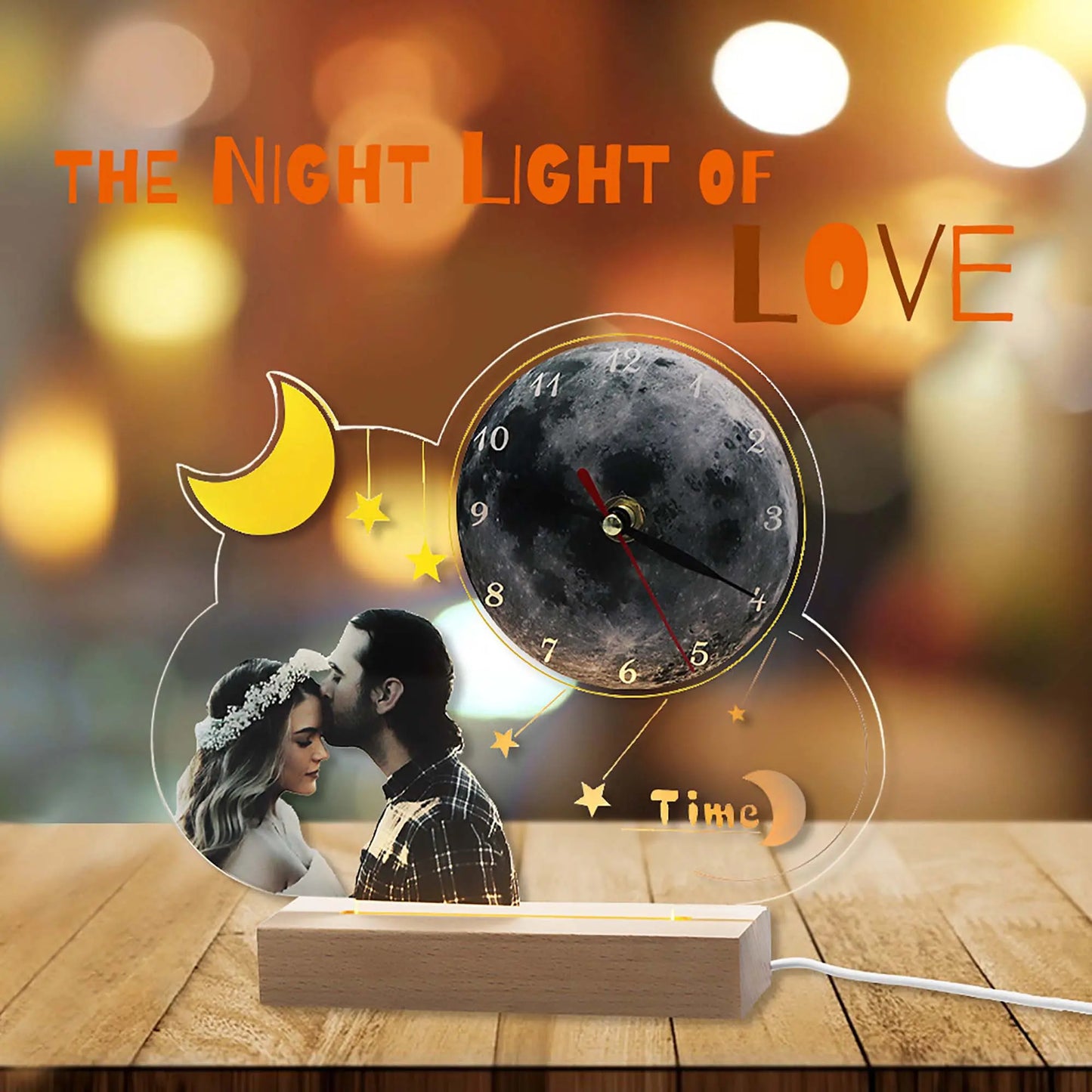 Customizable Photo Moon Lights LED Wall Lights Interior Lighting - Blade & Thread