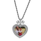 Customizable photo name hip-hop necklace Crown necklace nowadaysfashion