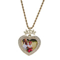 Customizable photo name hip-hop necklace Crown necklace nowadaysfashion