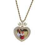 Customizable photo name hip-hop necklace Crown necklace nowadaysfashion