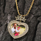 Customizable photo name hip-hop necklace Crown necklace nowadaysfashion