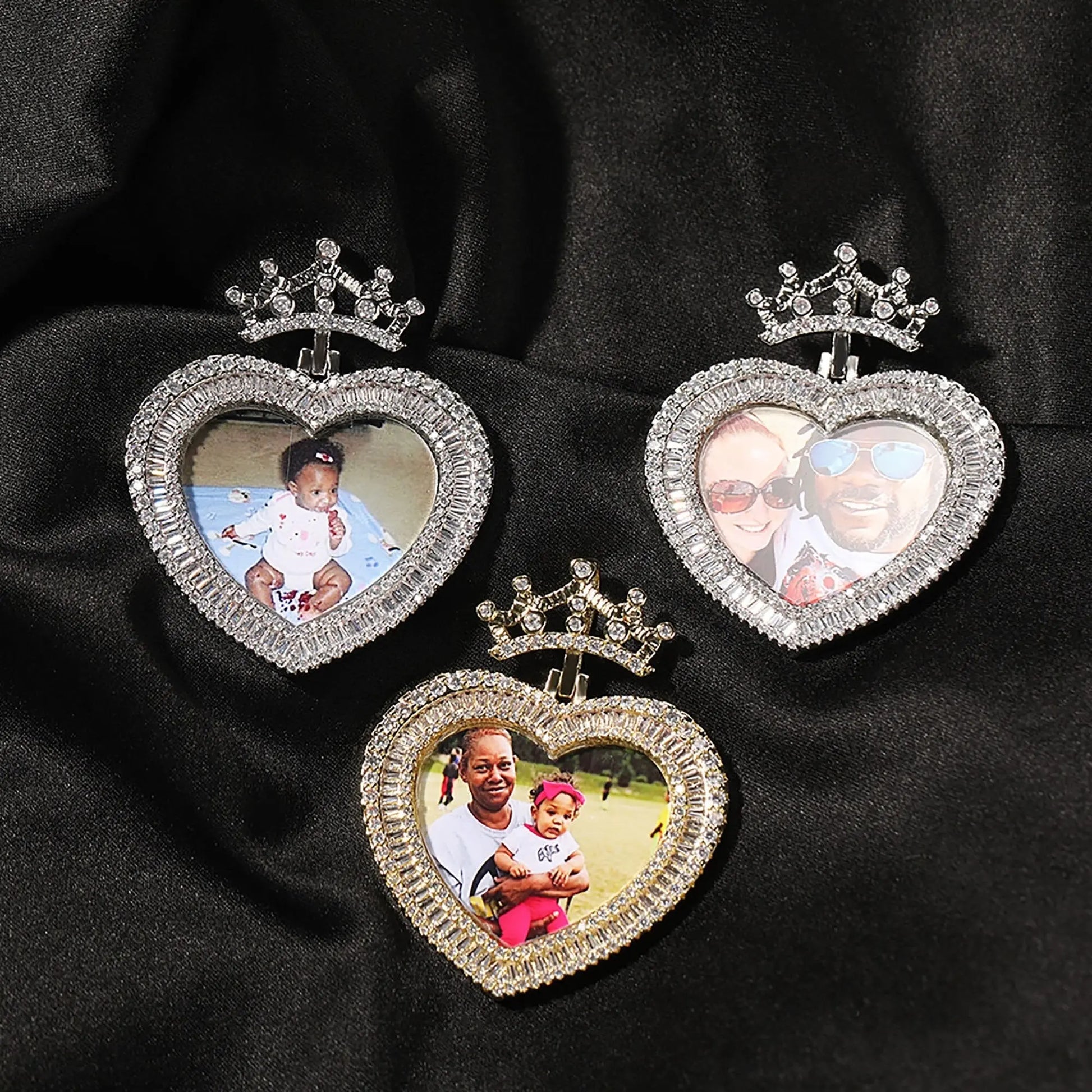 Customizable photo name hip-hop necklace Crown necklace - Blade & Thread