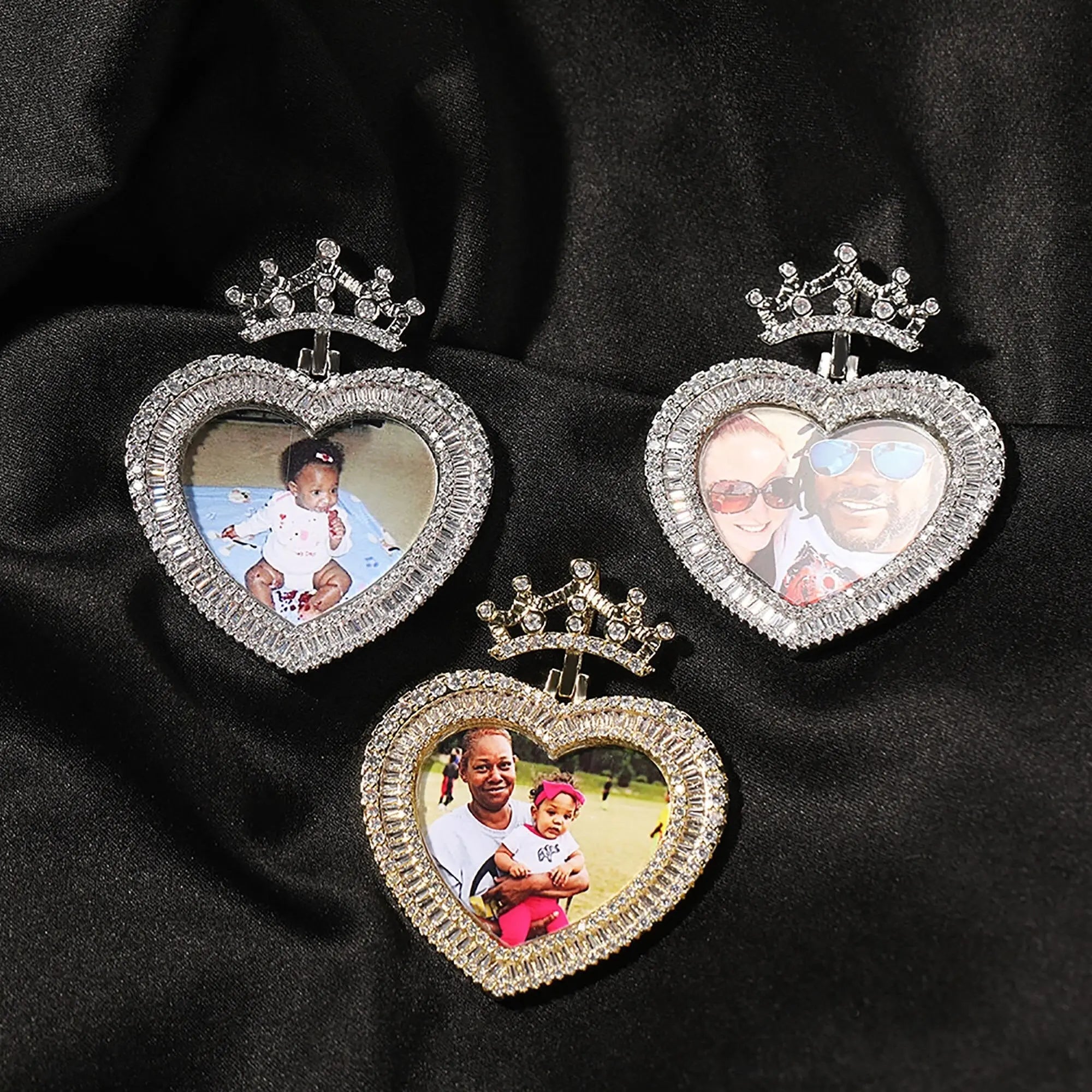 Customizable photo name hip-hop necklace Crown necklace nowadaysfashion