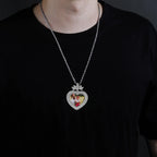 Customizable photo name hip-hop necklace Crown necklace nowadaysfashion