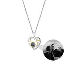 Customizable photo Necklace Round Heart Pendant Romantic Memory Projection Necklaces nowadaysfashion