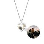 Customizable photo Necklace Round Heart Pendant Romantic Memory Projection Necklaces nowadaysfashion