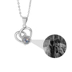 Customizable Photo Necklaces Silver Shiny Heart Chain Necklace Birthday Gifts nowadaysfashion