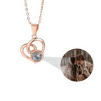 Customizable Photo Necklaces Silver Shiny Heart Chain Necklace Birthday Gifts nowadaysfashion