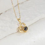 Customizable Photo Necklaces Silver Shiny Heart Chain Necklace Birthday Gifts nowadaysfashion