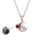 Customizable photo of the moon Projection Necklace  Pendant Jewelry nowadaysfashion