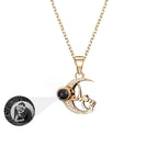 Customizable photo of the moon Projection Necklace  Pendant Jewelry nowadaysfashion